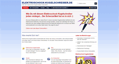 Desktop Screenshot of elektroschock-kugelschreiber.de